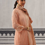PEACH RASNA KURTA SET