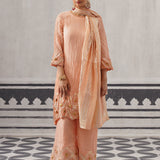 PEACH RASNA KURTA SET