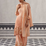 PEACH RASNA KURTA SET