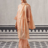 PEACH RASNA KURTA SET
