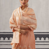 PEACH RASNA KURTA SET