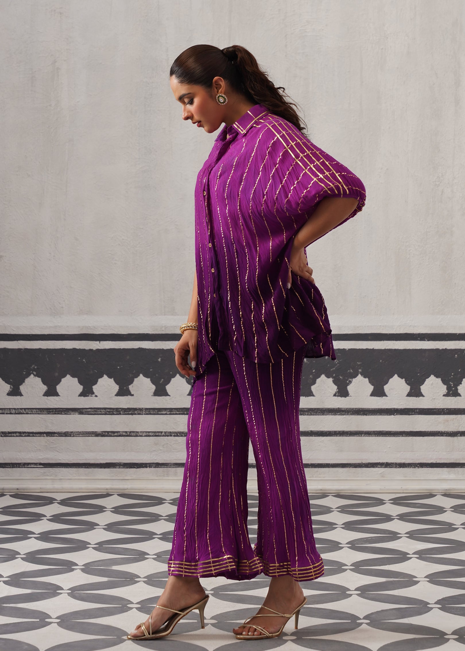 PURPLE BAANI COORD SET