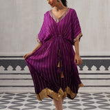 PURPLE SASHA KAFTAN