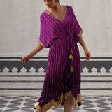 PURPLE SASHA KAFTAN