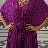PURPLE SASHA KAFTAN