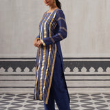 BLUE  NEH KURTA SET