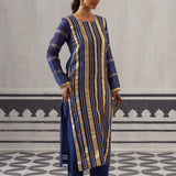 BLUE  NEH KURTA SET