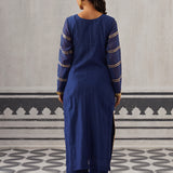 BLUE  NEH KURTA SET