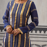 BLUE  NEH KURTA SET
