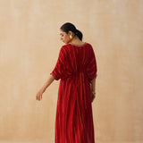 RED MASHA KAFTAN DRESS