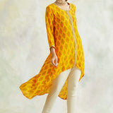 YELLOW MIA HIGH LOW TOP WITH TULIP PANTS