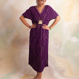 PURPLE MASHA KAFTAN DRESS