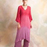 OMBRE PINK YANA TOP AND PANTS SET OF TWO