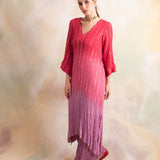 OMBRE PINK YANA TOP AND PANTS SET OF TWO