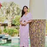 LILAC MASHA KAFTAN DRESS