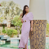 LILAC MASHA KAFTAN DRESS