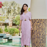 LILAC MASHA KAFTAN DRESS