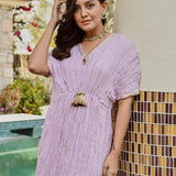 LILAC MASHA KAFTAN DRESS