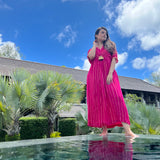 HOT PINK MASHA KAFTAN DRESS