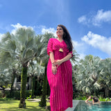 HOT PINK MASHA KAFTAN DRESS