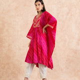 FUCSHIA MIRA KAFTAN TOP & TROUSERS