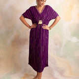 PURPLE MASHA KAFTAN DRESS